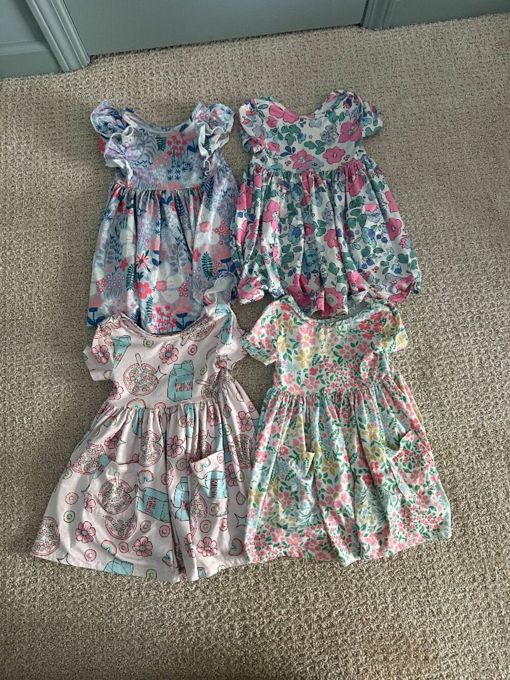 Mila & Rose Girls Dress Bundle Size 2T – 4 Dresses – Play Condition